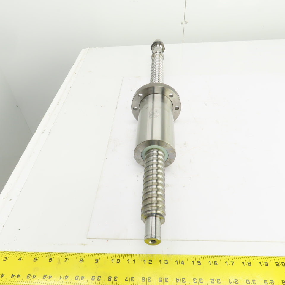 NTN BS4012FK 12.5mm Pitch 40mm OD Single Start Ball Screw & Nut 17" Screw Length