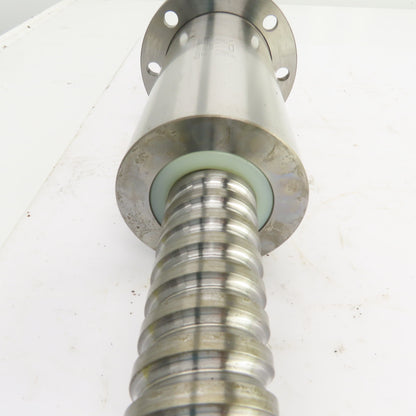 NTN BS4012FK 12.5mm Pitch 40mm OD Single Start Ball Screw & Nut 17" Screw Length