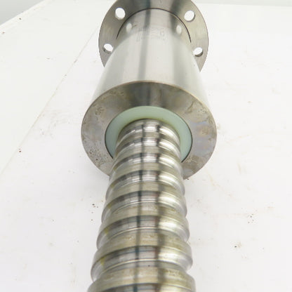 NTN BS4012FK 12.5mm Pitch 40mm OD Single Start Ball Screw & Nut 17" Screw Length