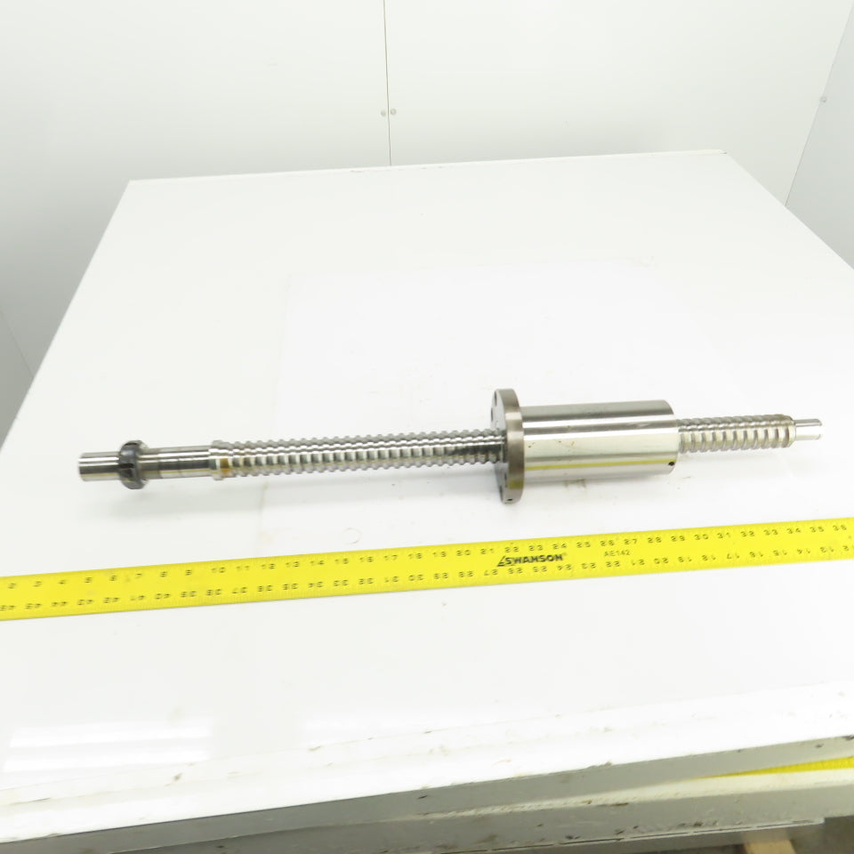 NTN BS4012FK 12.5mm Pitch 40mm OD Single Start Ball Screw & Nut 17" Screw Length