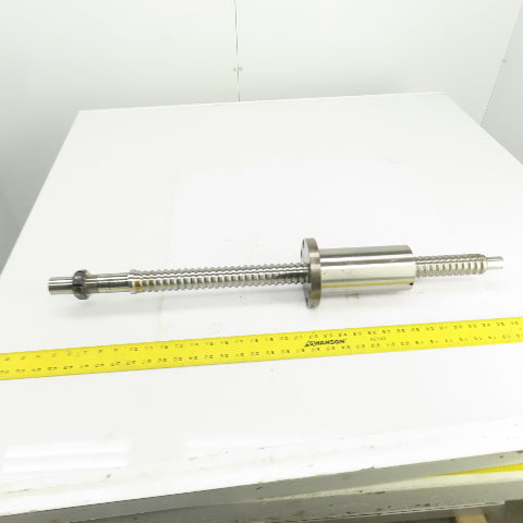 NTN BS4012FK 12.5mm Pitch 40mm OD Single Start Ball Screw & Nut 17" Screw Length