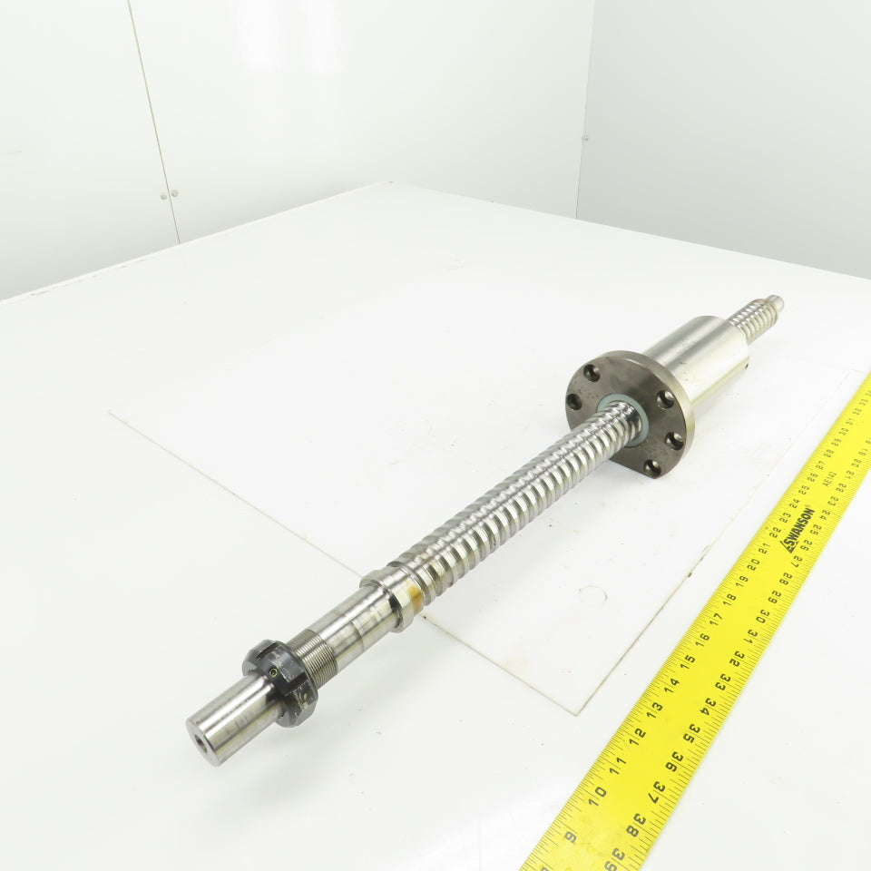 NTN BS4012FK 12.5mm Pitch 40mm OD Single Start Ball Screw & Nut 17" Screw Length