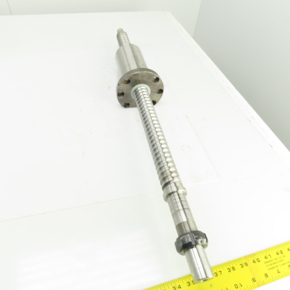 NTN BS4012FK 12.5mm Pitch 40mm OD Single Start Ball Screw & Nut 17" Screw Length