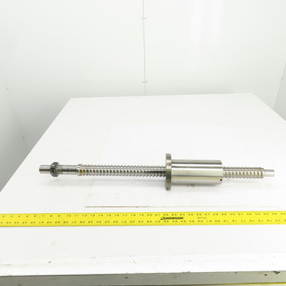 NTN BS4012FK 12.5mm Pitch 40mm OD Single Start Ball Screw & Nut 17" Screw Length