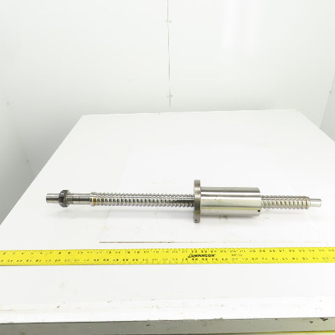 NTN BS4012FK 12.5mm Pitch 40mm OD Single Start Ball Screw & Nut 17" Screw Length