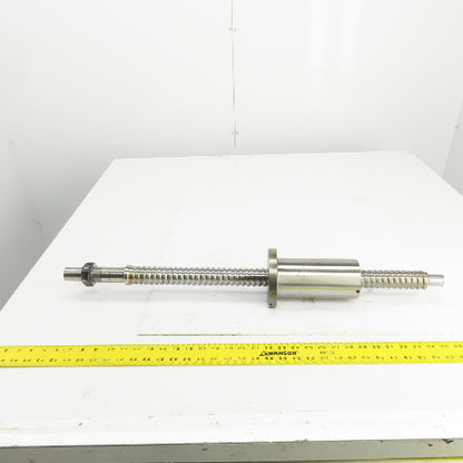 NTN BS4012FK 12.5mm Pitch 40mm OD Single Start Ball Screw & Nut 17" Screw Length