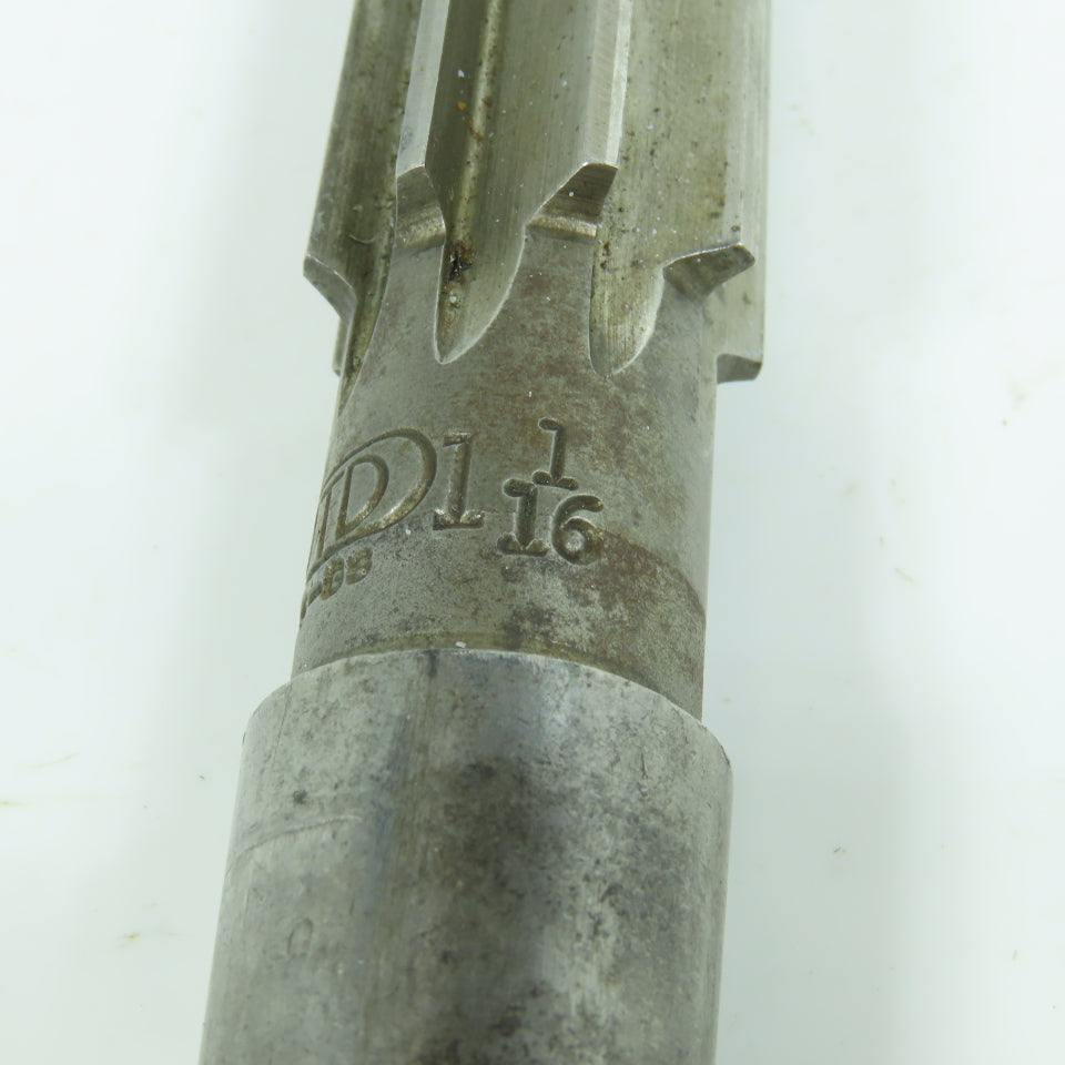 UTD 1-1/16" Chucking Reamer Straight 8 Flute MT3 Shank 5-1/2" LOC 10-1/2" OAL