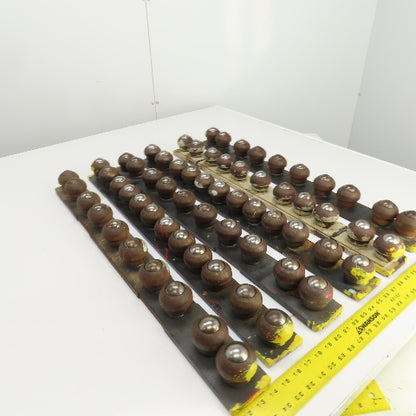 31" L x 2-7/8" H Steel Ball Transfer Assembly Lot of 6 Units