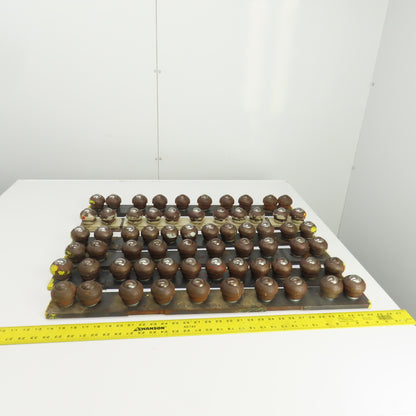 31" L x 2-7/8" H Steel Ball Transfer Assembly Lot of 6 Units