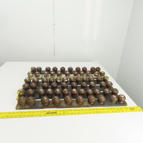 31" L x 2-7/8" H Steel Ball Transfer Assembly Lot of 6 Units
