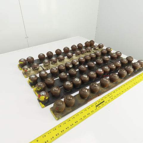 31" L x 2-7/8" H Steel Ball Transfer Assembly Lot of 6 Units