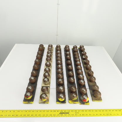 31" L x 2-7/8" H Steel Ball Transfer Assembly Lot of 6 Units