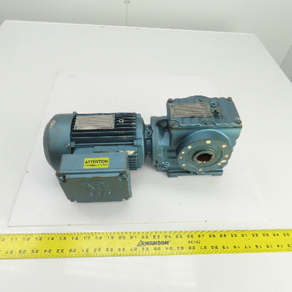 Sew-Eurodrive SA57DT60M4 47.32:1 Ratio Gear Reducer 1HP 3PH 6.3-38RPM Out