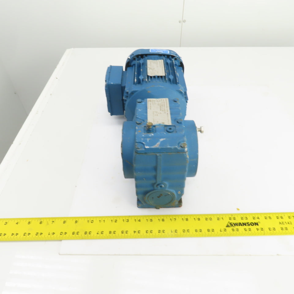 Fleetwood SEW SA57DRP90M4 47.32:1 Ratio Gear Reducer 1HP 3PH 6.3-38RPM Out