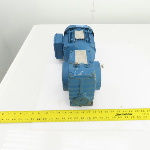 Fleetwood SEW SA57DRP90M4 47.32:1 Ratio Gear Reducer 1HP 3PH 6.3-38RPM Out