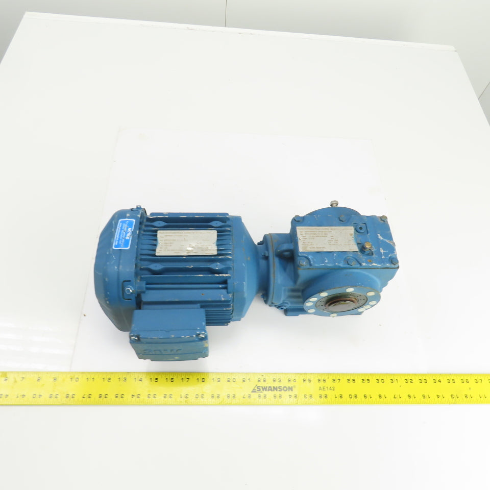 Fleetwood SEW SA57DRP90M4 47.32:1 Ratio Gear Reducer 1HP 3PH 6.3-38RPM Out