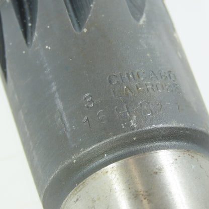 Chicago 1-3/16" Chucking Reamer Straight 10 Flute MT3 Shank 6" LOC 11-1/8" OAL