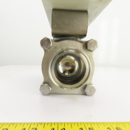 Sonic Torque ST90 Pneumatic Valve Actuator W/Sharpe CF3M Sanitary Valve 120PSI