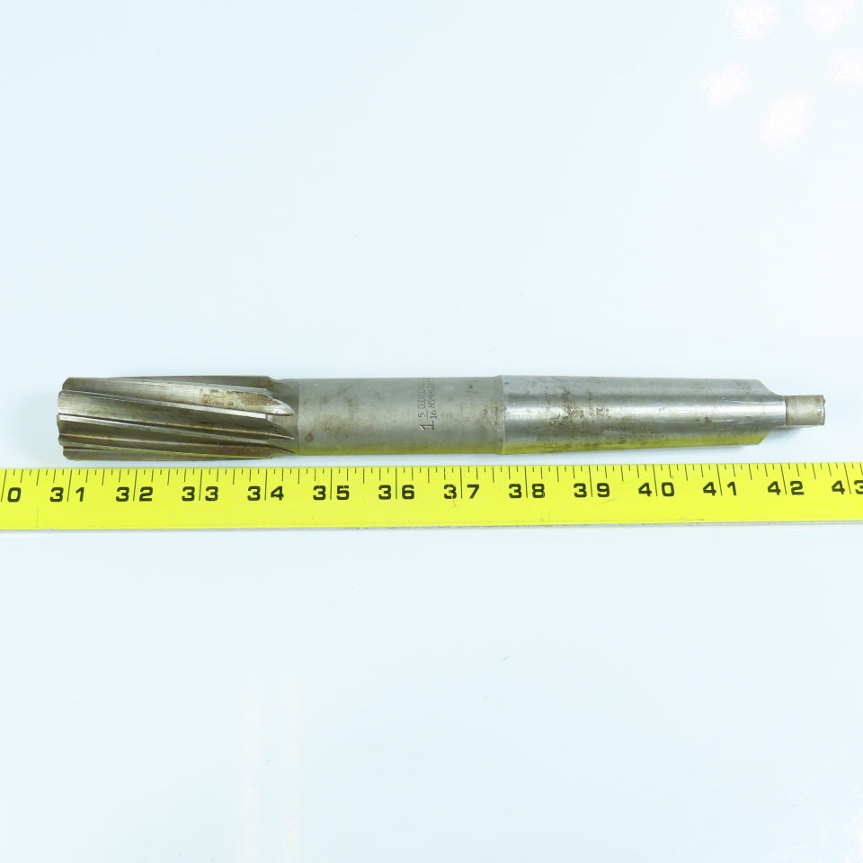 Cleveland 1-5/16" Chucking Reamer Spiral 10 Flute MT4 Shank 11-1/2" OAL