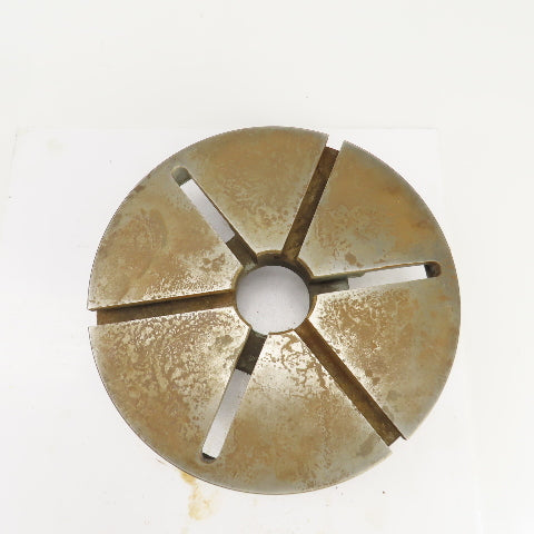D1-8 Camlock 6 Pin Lathe Spindle Mounting Plate 15" OD W/1-1/4" T-Slots