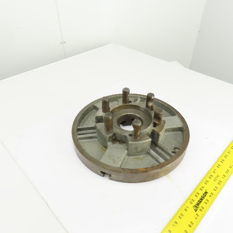 D1-8 Camlock 6 Pin Lathe Spindle Mounting Plate 15" OD W/1-1/4" T-Slots