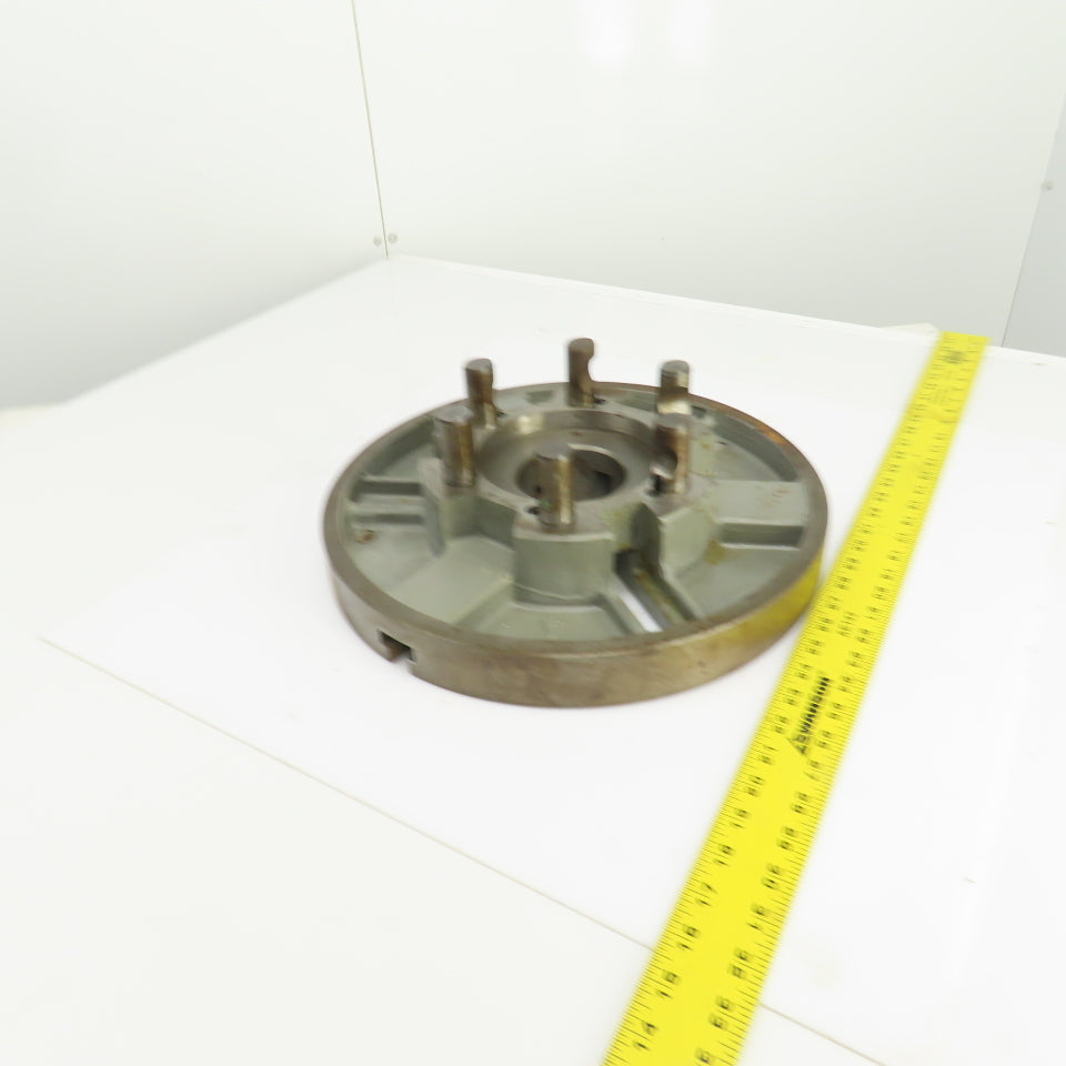 D1-8 Camlock 6 Pin Lathe Spindle Mounting Plate 15" OD W/1-1/4" T-Slots
