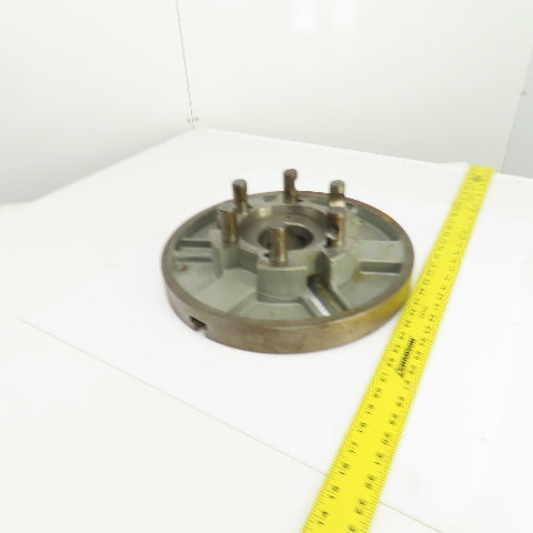 D1-8 Camlock 6 Pin Lathe Spindle Mounting Plate 15" OD W/1-1/4" T-Slots