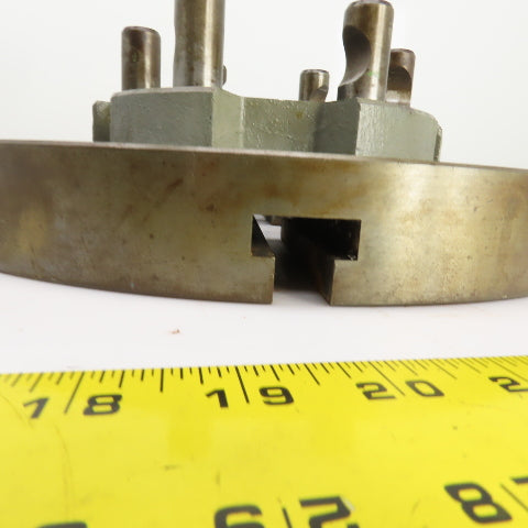 D1-8 Camlock 6 Pin Lathe Spindle Mounting Plate 15" OD W/1-1/4" T-Slots