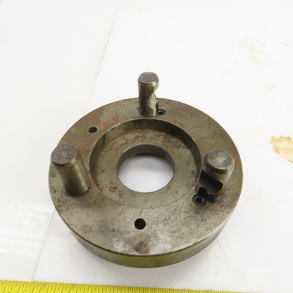 D1-5 Camlock 3 Pin Lathe Spindle Mounting Plate 7-1/8" OD W/	Thru Hole 2.345