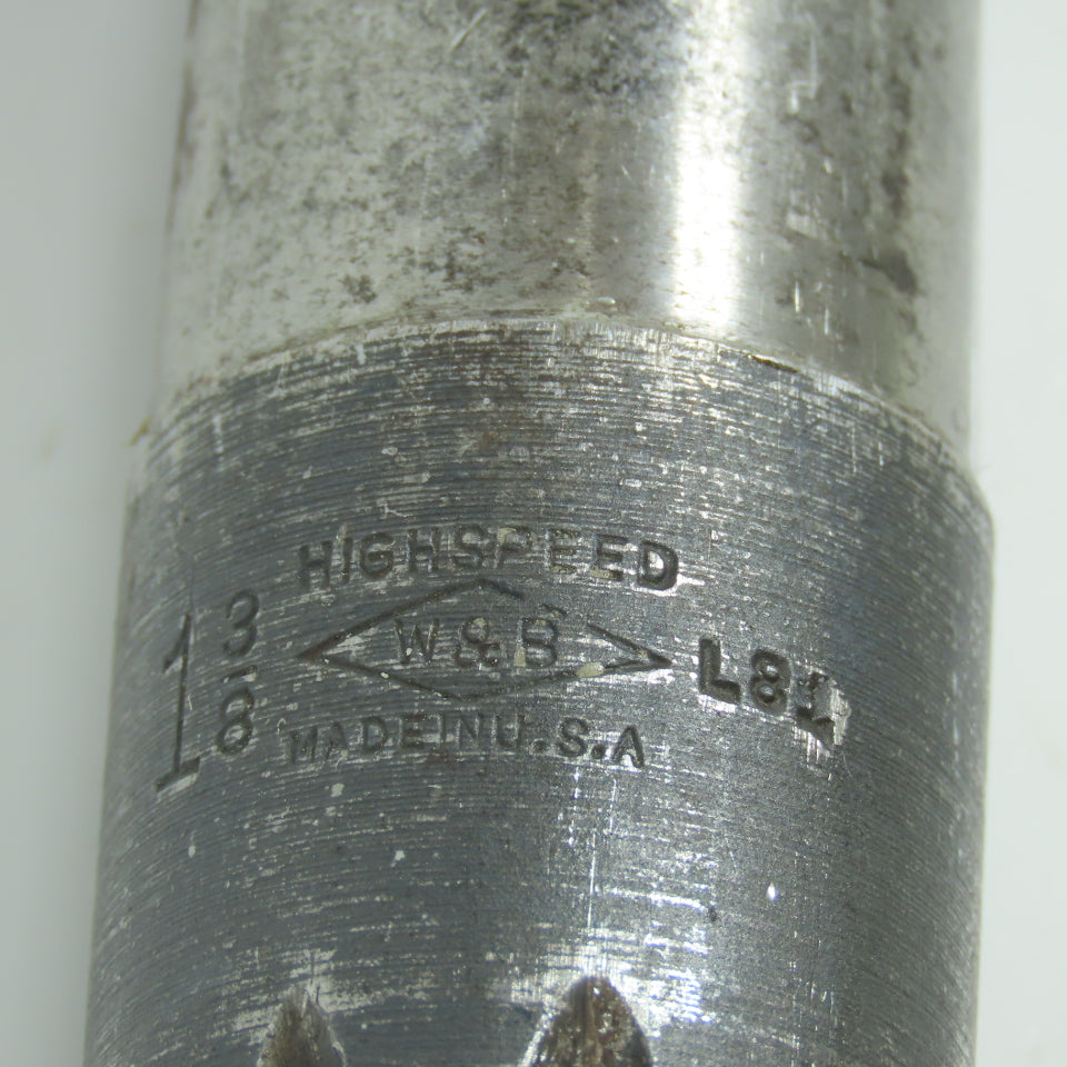 W&B 1-3/8" Chucking Reamer Straight 10 Flute MT4 Shank 6-3/8" LOC 12-3/4" OAL