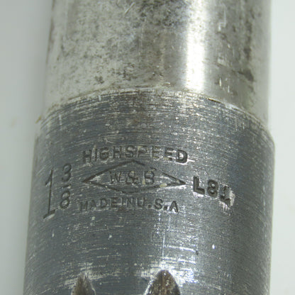 W&B 1-3/8" Chucking Reamer Straight 10 Flute MT4 Shank 6-3/8" LOC 12-3/4" OAL