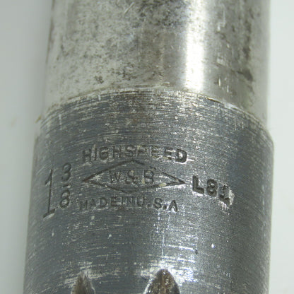 W&B 1-3/8" Chucking Reamer Straight 10 Flute MT4 Shank 6-3/8" LOC 12-3/4" OAL