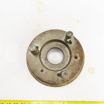 D1-5 Camlock 3 Pin Lathe Spindle Mounting Plate 8" OD W/	Thru Hole 2.345
