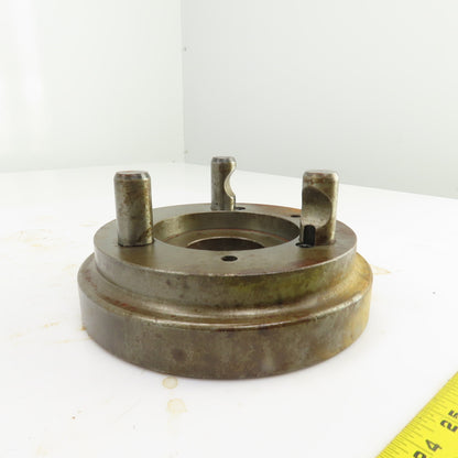 D1-5 Camlock 3 Pin Lathe Spindle Mounting Plate 8" OD W/	Thru Hole 2.345
