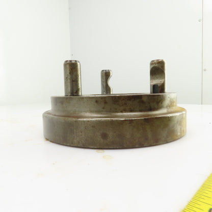 D1-5 Camlock 3 Pin Lathe Spindle Mounting Plate 8" OD W/	Thru Hole 2.345