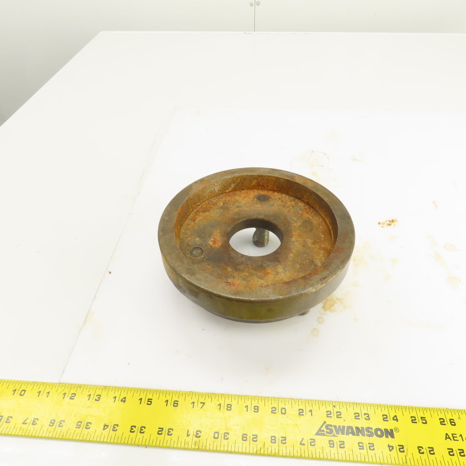 D1-5 Camlock 3 Pin Lathe Spindle Mounting Plate 8" OD W/	Thru Hole 2.345