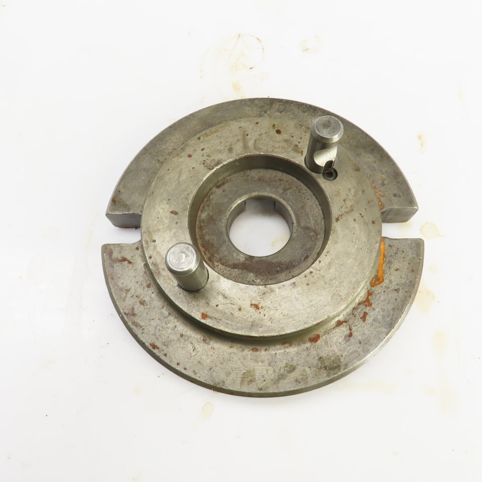 2 Pin 7/8" Camlock Mounting Plate 10" OD 2" Thru Hole 7-1/8" Inner Ring