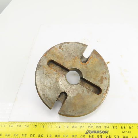 2 Pin 7/8" Camlock Mounting Plate 10" OD 2" Thru Hole 7-1/8" Inner Ring