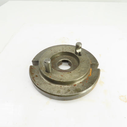 2 Pin 7/8" Camlock Mounting Plate 10" OD 2" Thru Hole 7-1/8" Inner Ring