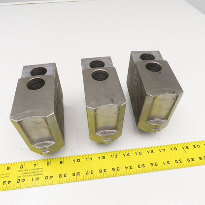 Daco D15SEH10P Workholding Soft Jaws Serrated Key 2-1/2" x 6-1/2" x 4" Set Of 3
