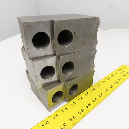 Daco D15SEH10P Workholding Soft Jaws Serrated Key 2-1/2" x 6-1/2" x 4" Set Of 3