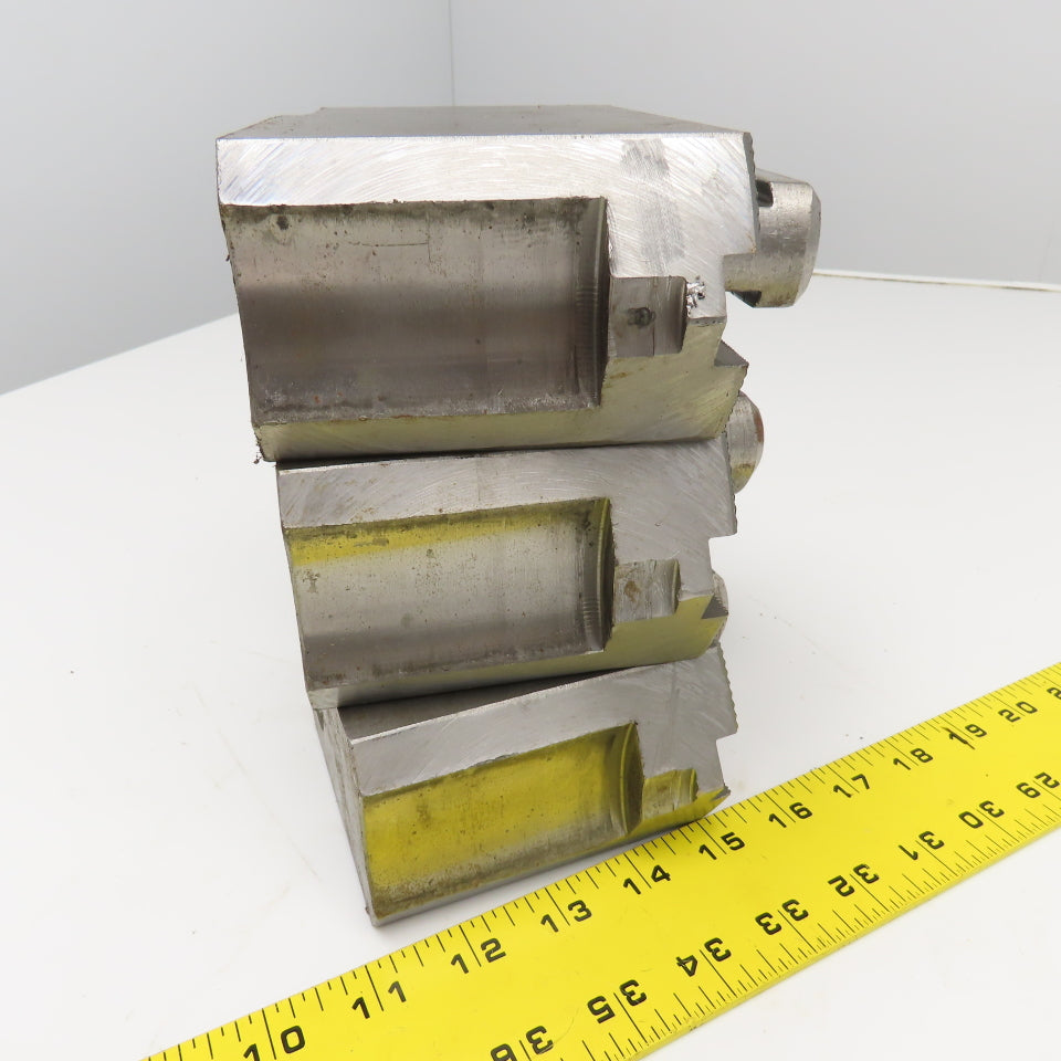 Daco D15SEH10P Workholding Soft Jaws Serrated Key 2-1/2" x 6-1/2" x 4" Set Of 3