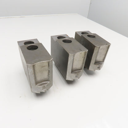 Daco D15SEH10P Workholding Soft Jaws Serrated Key 2-1/2" x 6-1/2" x 4" Set Of 3