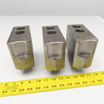 Daco D15SEH10P Workholding Soft Jaws Serrated Key 2-1/2" x 6-1/2" x 4" Set Of 3