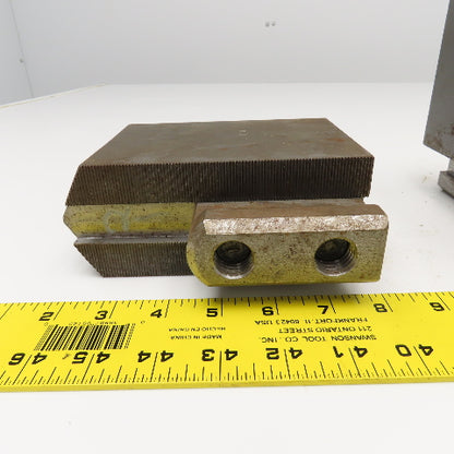 Daco D15SEH10P Workholding Soft Jaws Serrated Key 2-1/2" x 6-1/2" x 4" Set Of 3