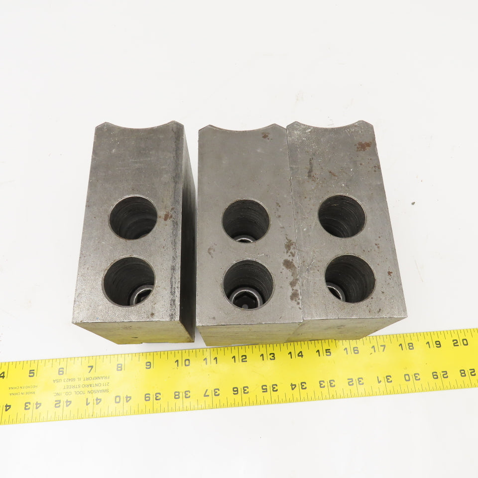 Daco D15SEH10P Workholding Soft Jaws Serrated Key 2-1/2" x 6-1/2" x 4" Set Of 3