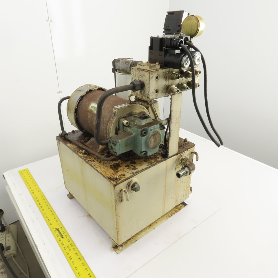 Nachi VDR-1B-1A3-E22 11 Gallon 2.2kW Hydraulic Power Unit 200-220V 3PH 7.9GPM