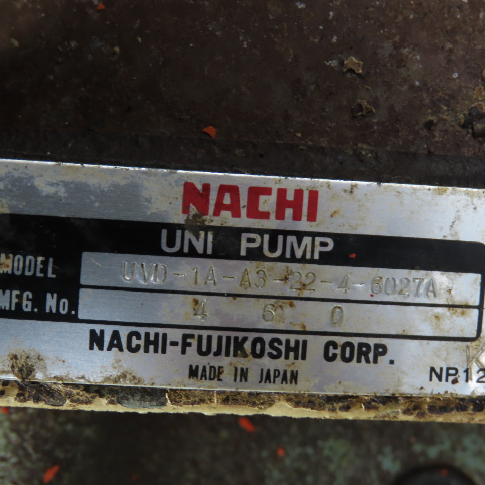 Nachi VDR-1B-1A3-E22 11 Gallon 2.2kW Hydraulic Power Unit 200-220V 3PH 7.9GPM