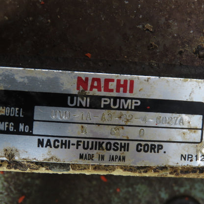 Nachi VDR-1B-1A3-E22 11 Gallon 2.2kW Hydraulic Power Unit 200-220V 3PH 7.9GPM
