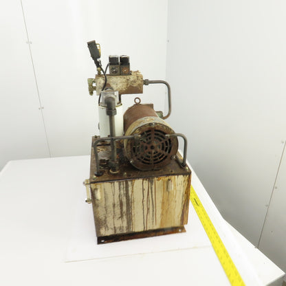 Nachi VDR-1B-1A3-E22 11 Gallon 2.2kW Hydraulic Power Unit 200-220V 3PH 7.9GPM